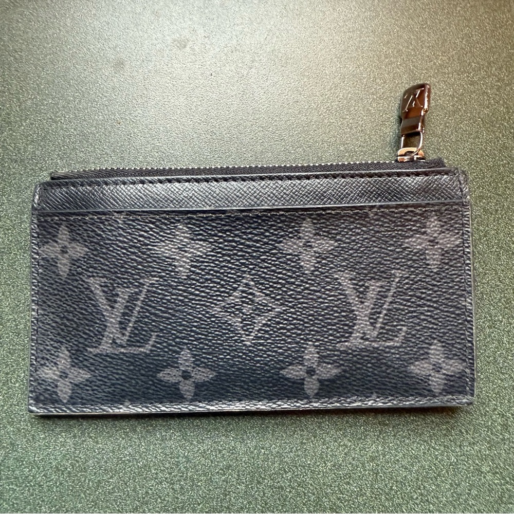 Louis Vuitton Black and Gray Monogram Pouch